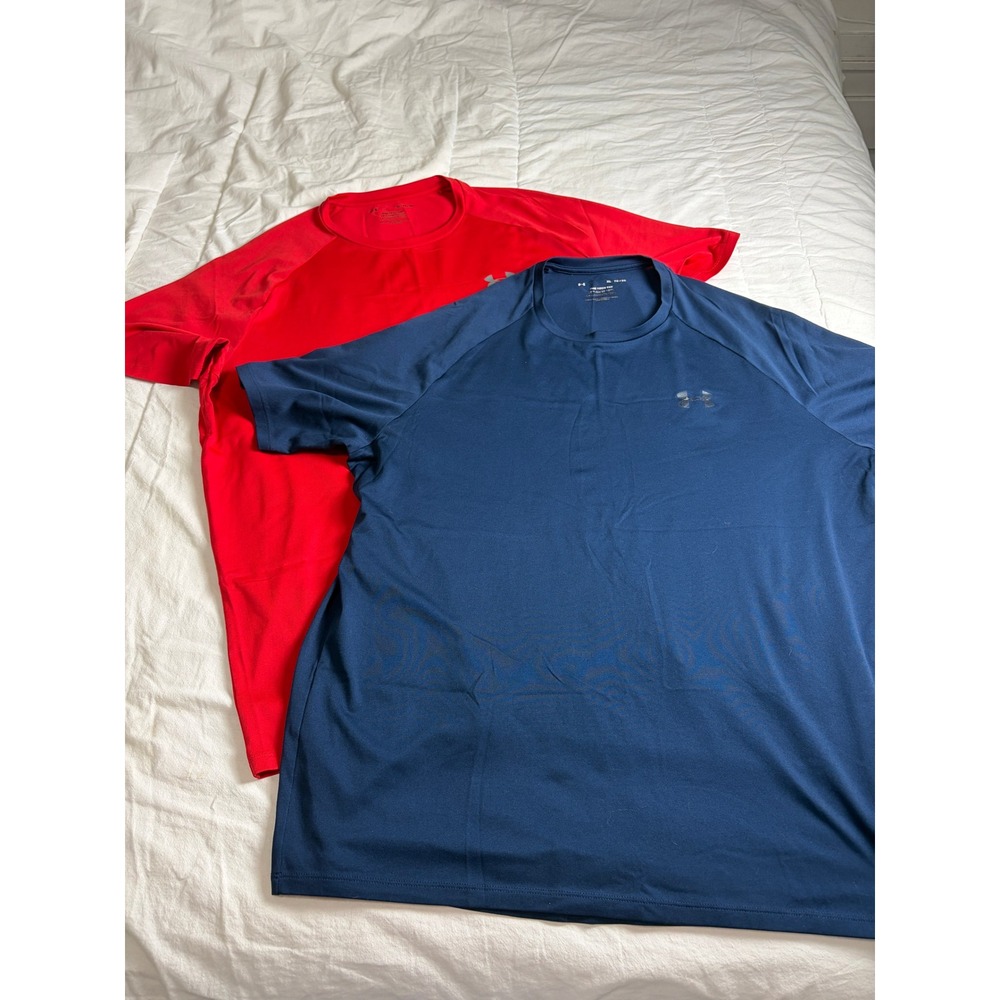 Under Armour Tech Tee Bundle Mens XL Performance Workout Shirts 2pk Activewear